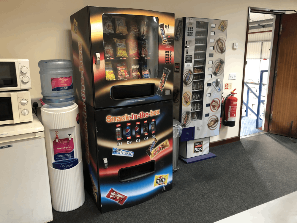 Vending machines in situ